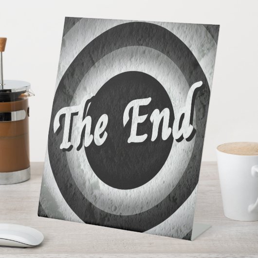 Signe De Table Crédits de fin classique - B&W (In SItu)