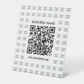 Signe De Table Créer instantanément du code QR scannable et du Mo (Recto)