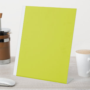 Signe De Table Créer un Arrière - plan Jaune d'appel visuel remar