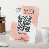 Signe De Table Créer un code QR gratuit Venmo pour les petites en (In SItu)