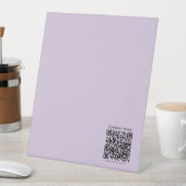 Signe De Table Créer un code QR | Violet lavande pâle (In SItu)