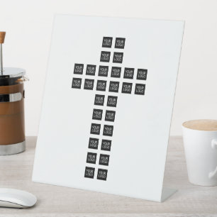 Signe De Table Créer un Motif croisé avec n'importe quel logo ou 