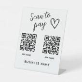 Signe De Table Créer Votre Propre Analyse Pour Payer Le Code QR N (Recto)