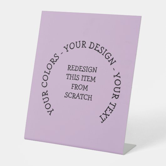 Signe De Table Créez votre propre (Recto)