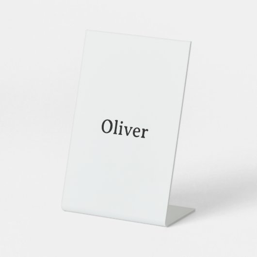 Signe De Table Créez votre propre 4" X 6" simple et professionnel (Recto)