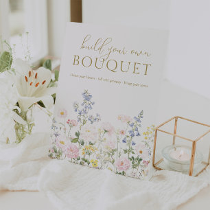 Signe De Table Créez Votre Propre Bar à Bouquets Favori pour la D
