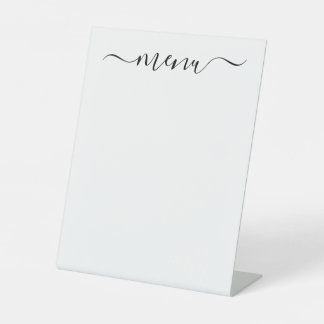Signe De Table Créez votre propre blanc entièrement Customisé