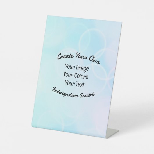 Signe De Table Créez votre propre conception/logo personnalisé (Recto)