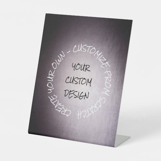 Signe De Table Créez votre propre Customisé (Recto)