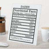 Signe De Table Créez votre propre Fête des pères de données nutri (In SItu)