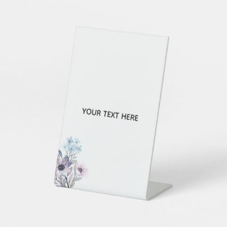 Signe De Table Créez votre propre floral