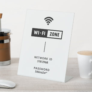 Signe De Table Créez votre propre signalétique Wi-Fi simple en no
