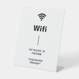 Signe De Table Créez votre propre signalétique Wi-Fi simple en no