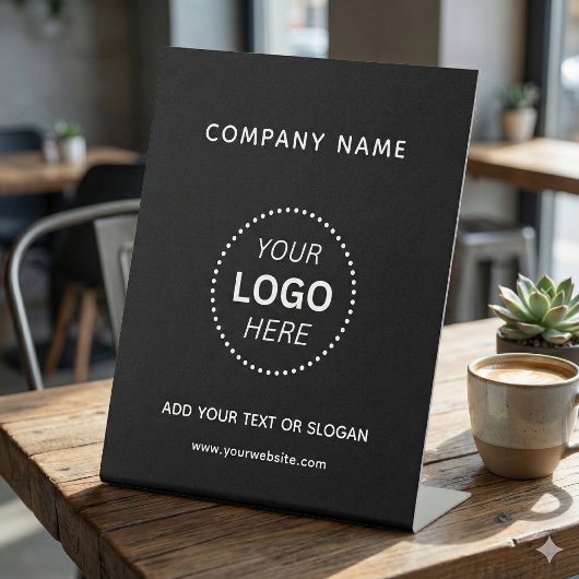 Signe De Table Créez votre propre texte de logo d'entreprise de c