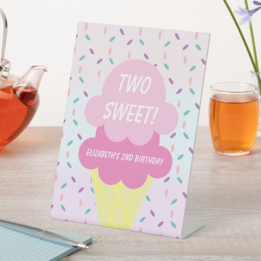 Signe De Table Crème de glace 2ème anniversaire (In SItu)