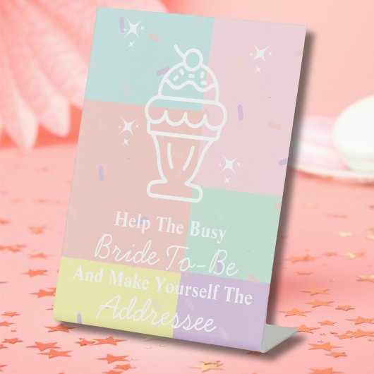 Signe De Table Crème De Glace Rétro Faites De Vous Le Destinatair