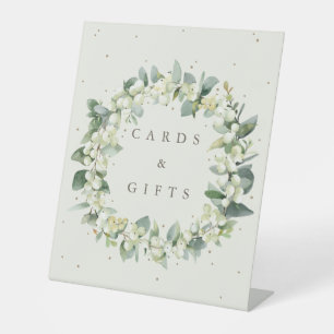 Signe De Table Crème Snowberry+Eucalyptus Cadeaux de mariage + Ca
