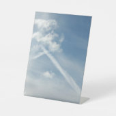 Signe De Table Cross Among Clouds Photo (Recto)