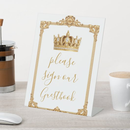 Signe De Table Crowned in Gold Royal Crown Elegant (In SItu)