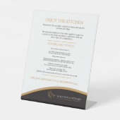 Signe De Table Cuisine d'hôtes commerce de location de propriété (Recto)