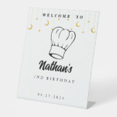 Signe De Table Cuisine enfants Anniversaire Affiche de bienvenue  (Recto)