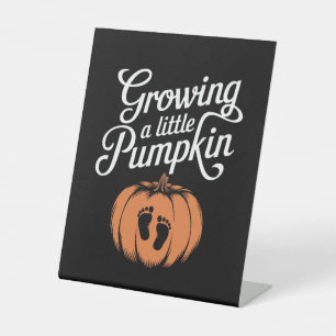 Signe De Table Cultiver un petit citrouille automne grossesse