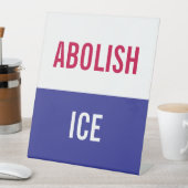 Signe De Table Custom Anti ICE Personal Protest (In SItu)