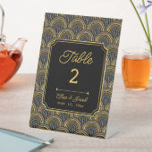 Signe De Table Custom Art Deco Thank You Tabletop Sign (In SItu)