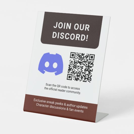 Signe De Table Custom Author Promotional Fan Reader Community (Recto)