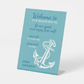 Signe De Table Custom Beach House Rentals Home Wifi Instructions (Recto)