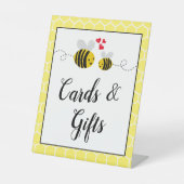 Signe De Table Custom Bee Bridal Shower Tabletop Sign (Recto)