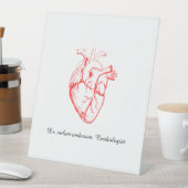Signe De Table Custom Cardiologist Heart Anatomy Art (In SItu)