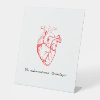Signe De Table Custom Cardiologist Heart Anatomy Art
