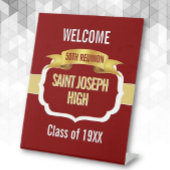 Signe De Table Custom Maroon 50th Class Reunion 