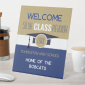 Signe De Table Customise-le ! Votre année et réunion scolaire (In SItu)