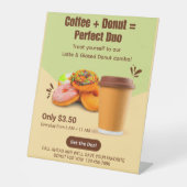 Signe De Table Customize Coffee And Donuts The Perfect Duo (Recto)