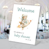 Signe De Table Cute Astronaut Teddy Bear Baby Shower Welcome