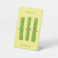 Cute céleri bâtons trio caricature légumes