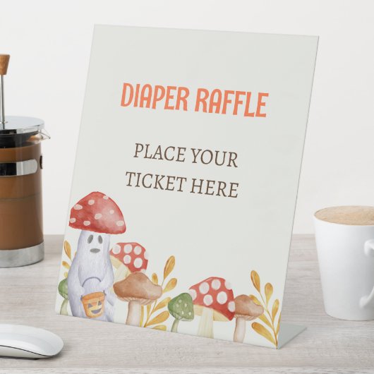 Signe De Table Cute Champignons Fantôme Halloween Raffin de couch (In SItu)