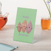 Signe De Table Cute chantant des patates douces caricaturales lég (In SItu)