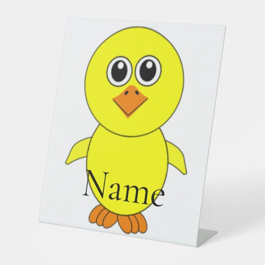 Signe De Table Cute Chick Thunder_Cove (Recto)