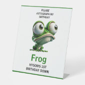 Signe De Table Cute Crazy Frog Farm Theme 1st Birthday (Recto)
