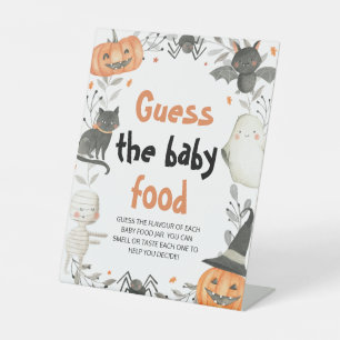 Signe De Table Cute Halloween Devine Le Baby shower Nourriture Bé
