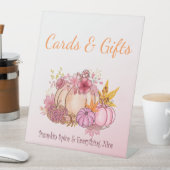 Signe De Table Cute Hello Little Citrouille Fall Farm Cartes & Ca (In SItu)