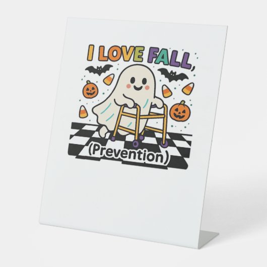 Signe De Table Cute I Love Fall Prevention Physique Thérapie Fant (Recto)