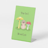 Signe De Table Cute kawaii champignon champignon toadstool (Recto)