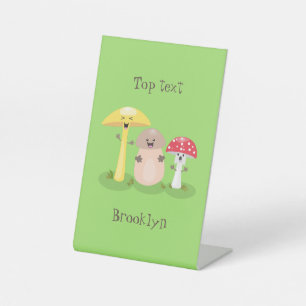 Signe De Table Cute kawaii champignon champignon toadstool