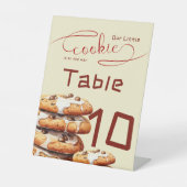 Signe De Table Cute Little Cookie Baby Shower Table Numbers (Recto)