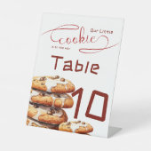 Signe De Table Cute Little Cookie Baby Shower Table Numbers (Recto)