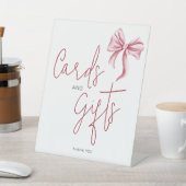Signe De Table Cute Pink Bow Cards Gifts  (In SItu)
